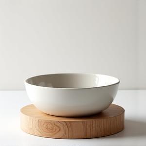 Elevated ceramic dog bowl